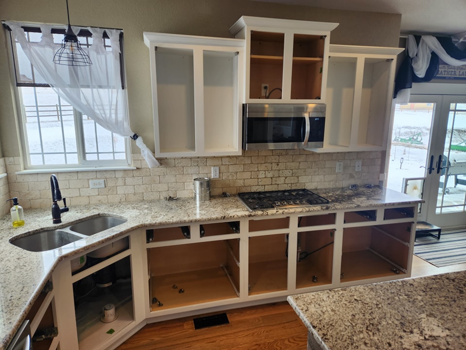 Kitchen Cabinet Prepping Process